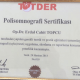 Op. Dr.  Erdal Cahit Topcu - diplomaları ve sertifikalari_3